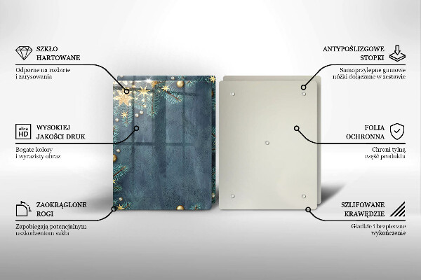 Herdabdeckplatte glas Weihnachtsdekorationen