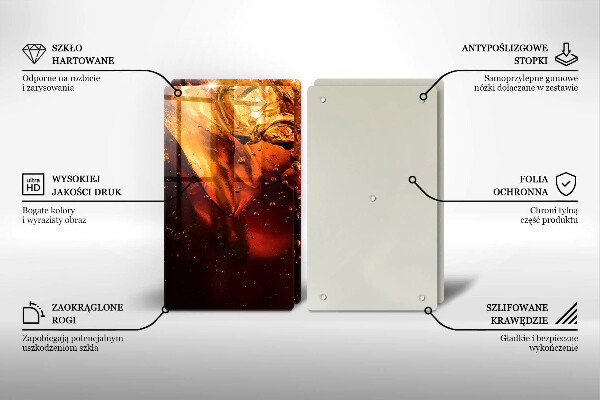 Herdabdeckplatte glas Cola-Getränk mit Eis