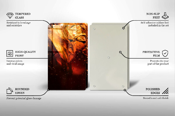 Herdabdeckplatte glas Cola-Getränk mit Eis