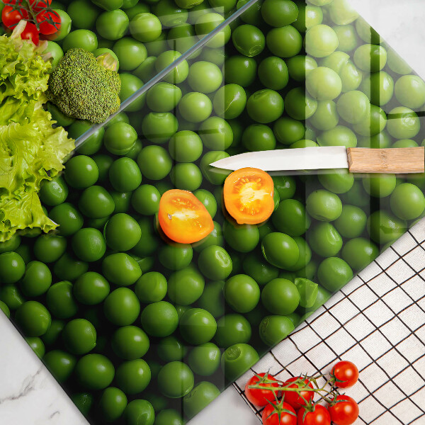 Herdabdeckplatte glas grüne Bohne