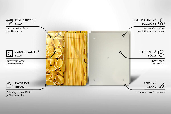 Herdabdeckplatte glas Pasta