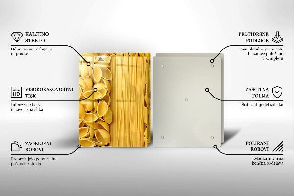 Herdabdeckplatte glas Pasta