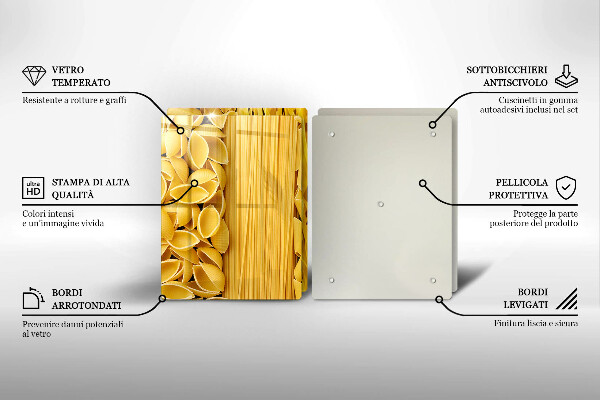 Herdabdeckplatte glas Pasta
