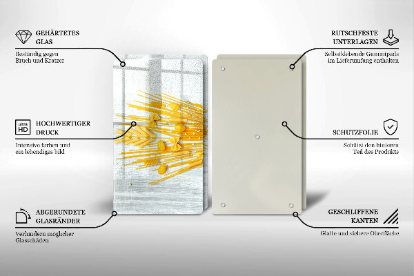 Herdabdeckplatte glas Pasta