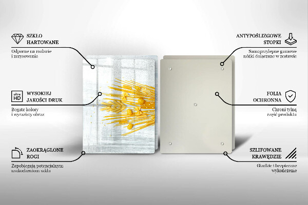 Herdabdeckplatte glas Pasta
