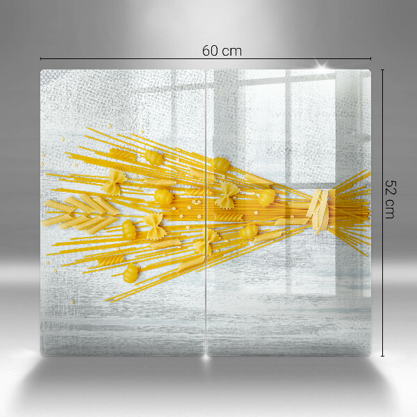 Herdabdeckplatte glas Pasta
