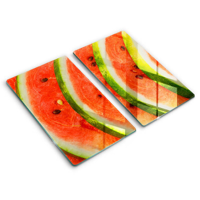 Herdabdeckplatte glas Wassermelonenscheiben