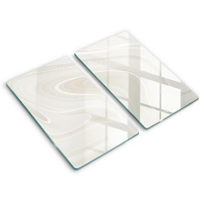 Herdabdeckplatte glas Cremige Textur