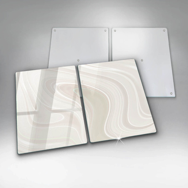 Herdabdeckplatte glas Cremige Textur