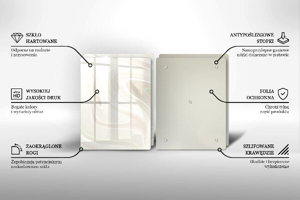 Herdabdeckplatte glas Cremige Textur