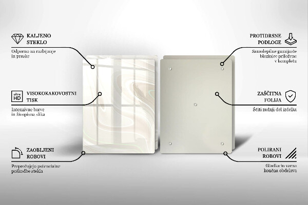 Herdabdeckplatte glas Cremige Textur