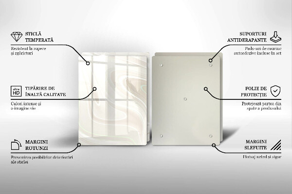 Herdabdeckplatte glas Cremige Textur