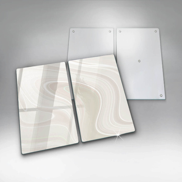 Herdabdeckplatte glas Cremige Textur