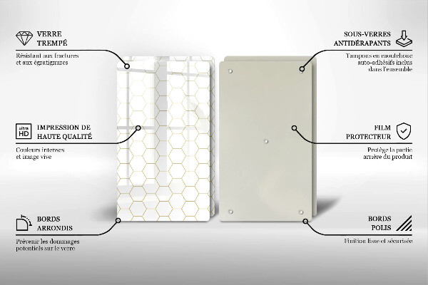Herdabdeckplatte glas Abstrakte Muster