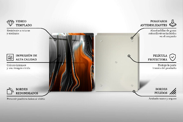 Herdabdeckplatte glas Abstraktes Muster
