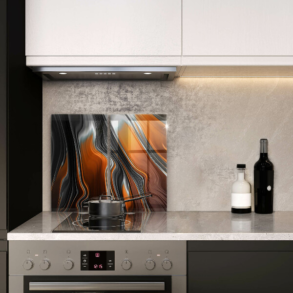 Herdabdeckplatte glas Abstraktes Muster