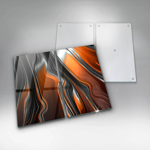 Herdabdeckplatte glas Abstraktes Muster