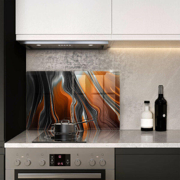 Herdabdeckplatte glas Abstraktes Muster