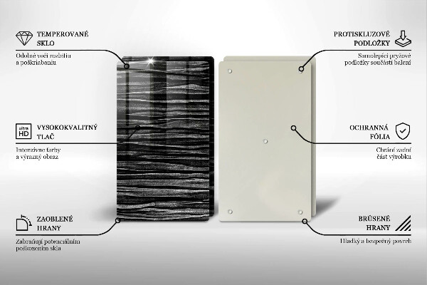 Herdabdeckplatte glas Schwarze Abstraktion