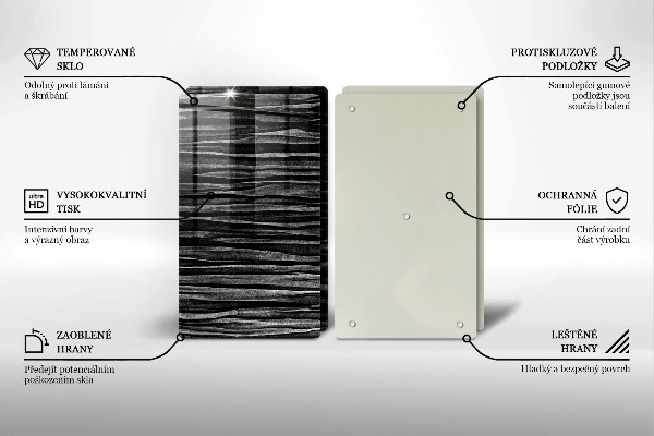 Herdabdeckplatte glas Schwarze Abstraktion