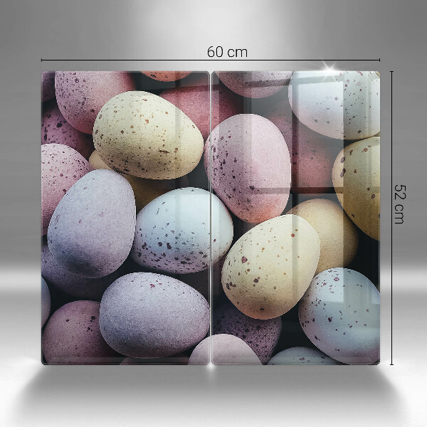 Herdabdeckplatte glas Ostereier