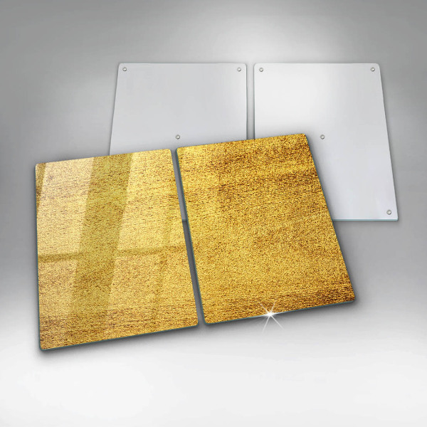 Herdabdeckplatte glas Gelbe Abstraktion