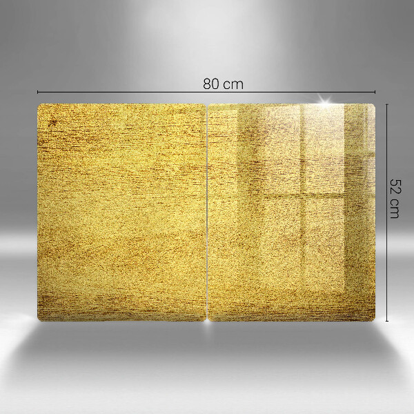 Herdabdeckplatte glas Gelbe Abstraktion