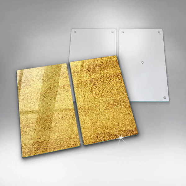 Herdabdeckplatte glas Gelbe Abstraktion