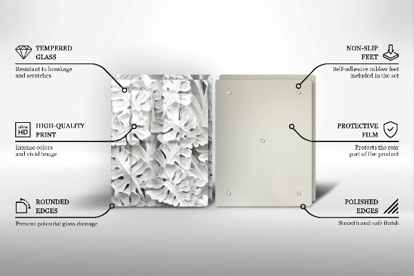 Herdabdeckplatte glas weiße Blumen