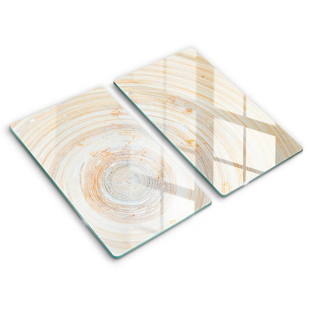 Herdabdeckplatte glas Holzstruktur
