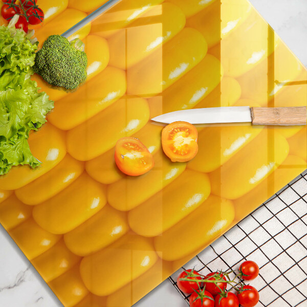 Herdabdeckplatte glas Maiskörner