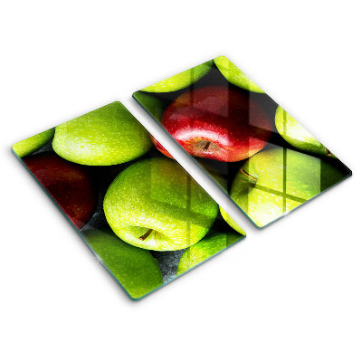 Herdabdeckplatte glas Saftige Äpfel