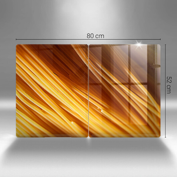 Herdabdeckplatte glas Spaghetti-Nudeln