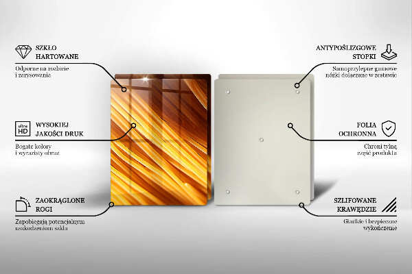 Herdabdeckplatte glas Spaghetti-Nudeln