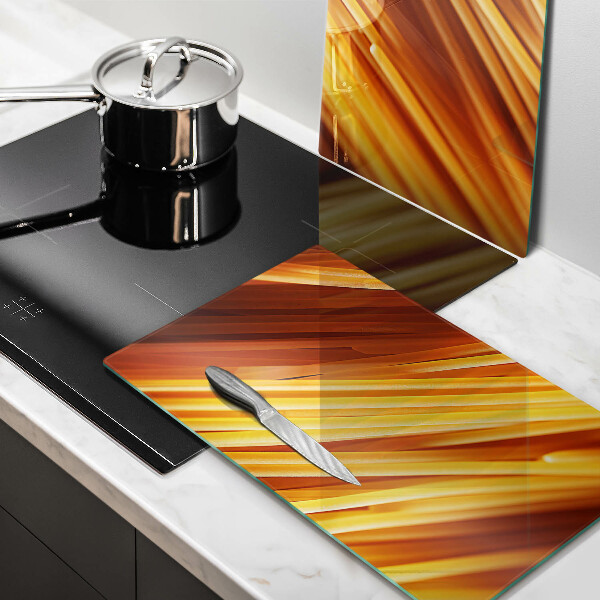 Herdabdeckplatte glas Spaghetti-Nudeln