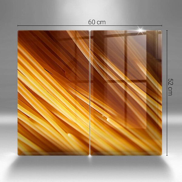Herdabdeckplatte glas Spaghetti-Nudeln