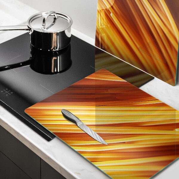 Herdabdeckplatte glas Spaghetti-Nudeln