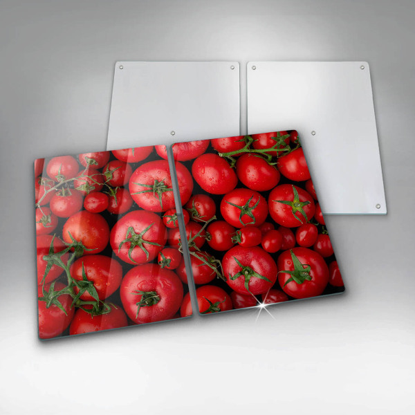 Herdabdeckplatte glas Tomaten