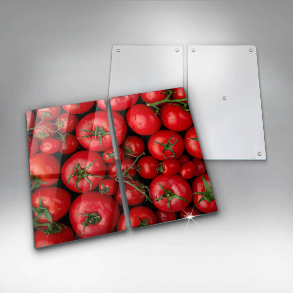 Herdabdeckplatte glas Tomaten
