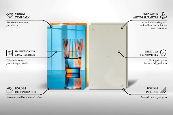 Herdabdeckplatte glas Zwei Gläser Wasser