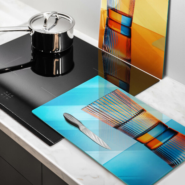 Herdabdeckplatte glas Zwei Gläser Wasser