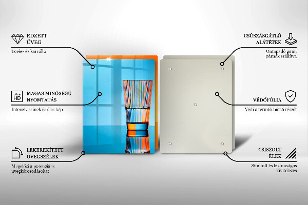 Herdabdeckplatte glas Zwei Gläser Wasser