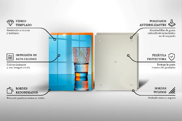 Herdabdeckplatte glas Zwei Gläser Wasser