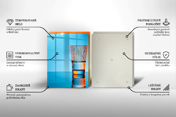Herdabdeckplatte glas Zwei Gläser Wasser