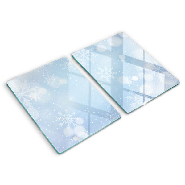 Herdabdeckplatte glas Wintertextur
