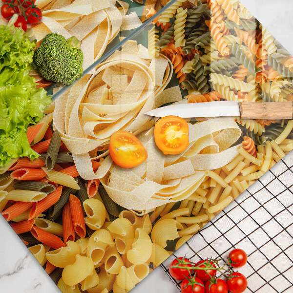 Herdabdeckplatte glas Verschiedene Nudelsorten