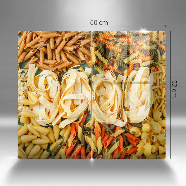 Herdabdeckplatte glas Verschiedene Nudelsorten