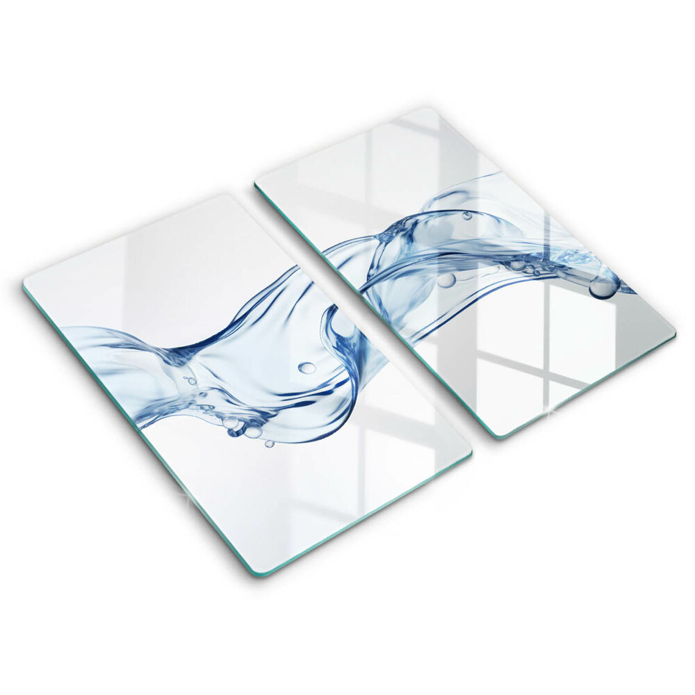 Herdabdeckplatte glas Kristallwasser