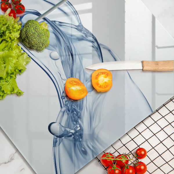 Herdabdeckplatte glas Kristallwasser