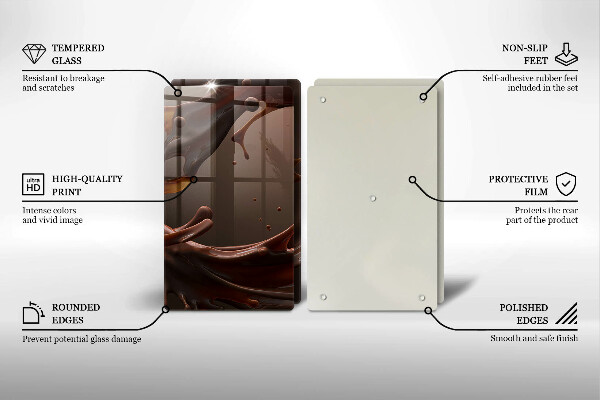 Herdabdeckung Flüssige Schokolade